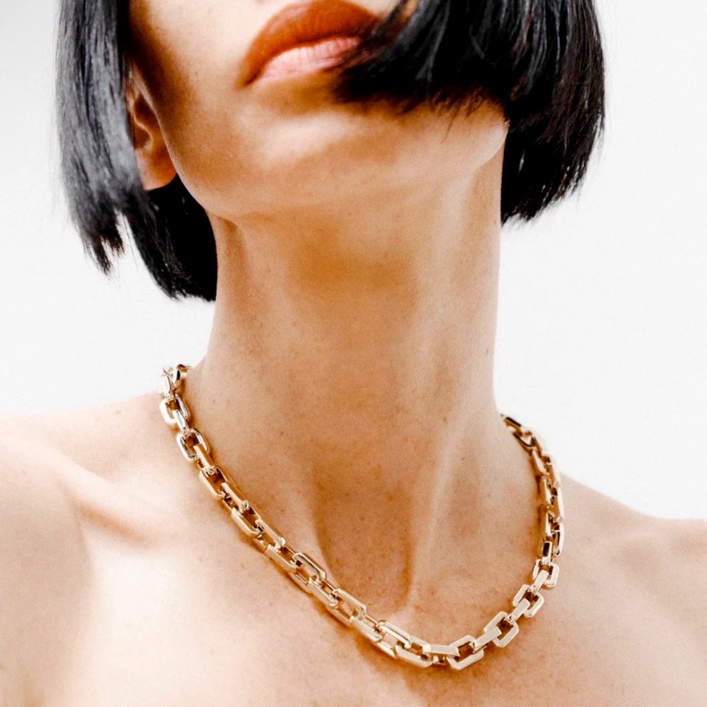 Eddie Borgo Supra Link 12 Karat Necklace
